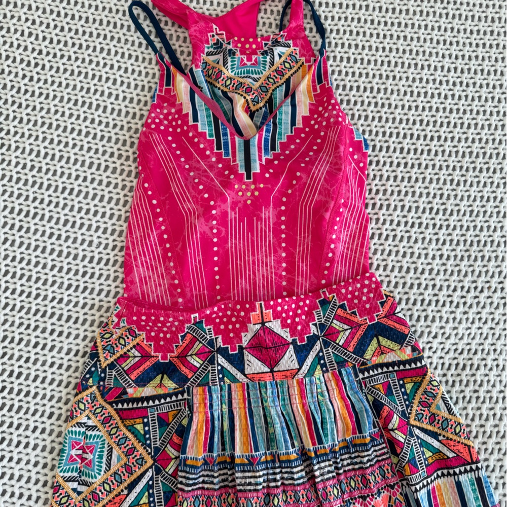 Colorful Geometric Print Tank Top